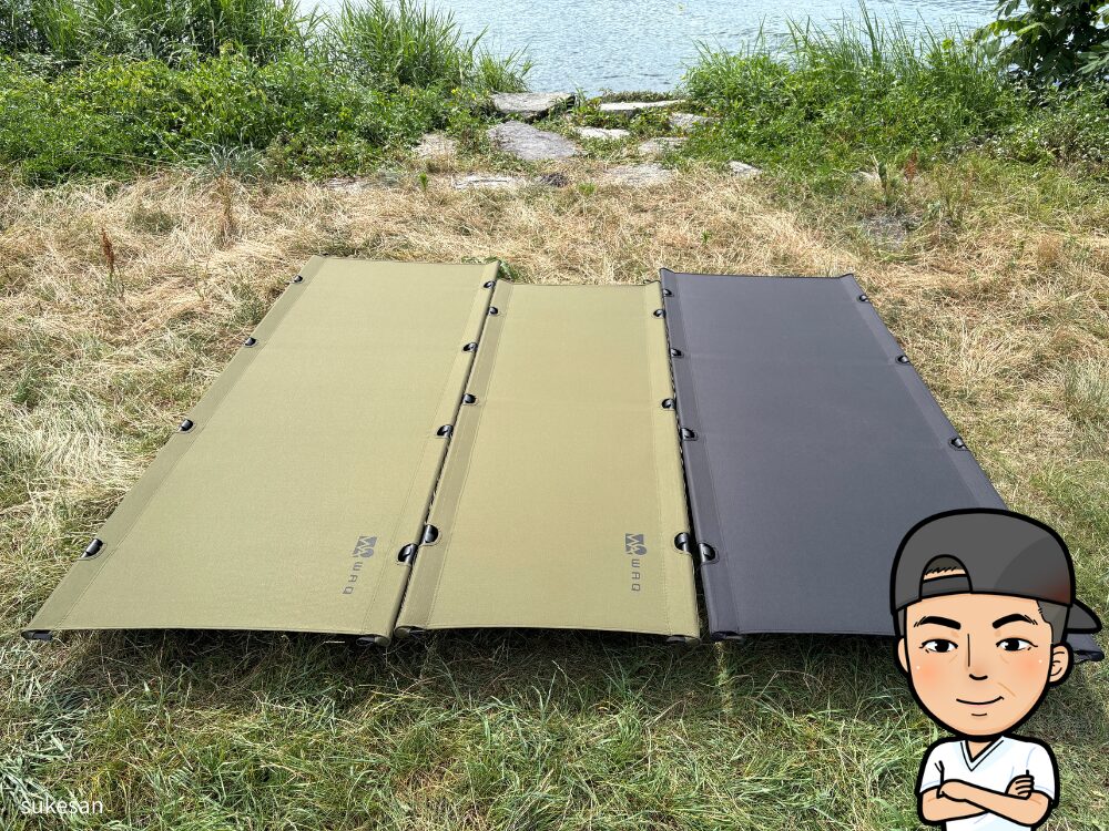 WAQ 2WAY コット　フォールディングコット　キャンプ　タン コット WAQ（ワック） 2WAY フォールディングコット