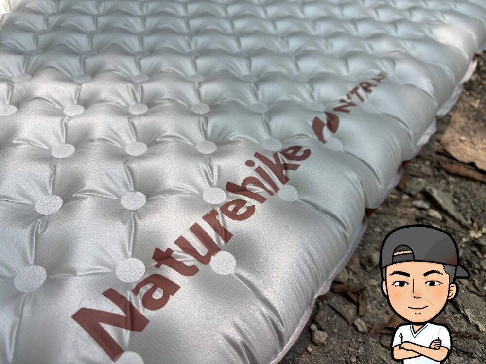 ネイkチャーハイクのエアマットの接写